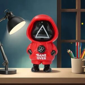 Game Over red hooded keychain inspired by Squid Game – premium collectible keychain | Your Masa