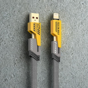 4-in-1 Fast Charging & Data Transfer Cable (65W PD • Universal Compatibility)