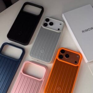 Original RIMOWA Metallic Groove Case for iPhone 🧳✨
