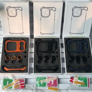 Premium Metal Armor Cover With Camera Lens Protector✨📱